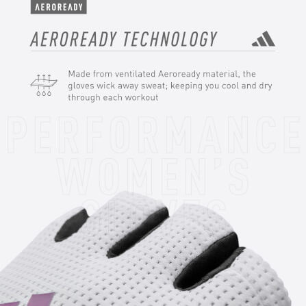 ถุงมือผู้หญิง Performance ADIDAS ADGB-13254-NL สีขาว ไซส์ M_8
